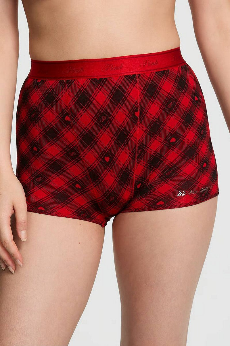 Бавовняні високі шортики 863850117 red Victoria`s Secret