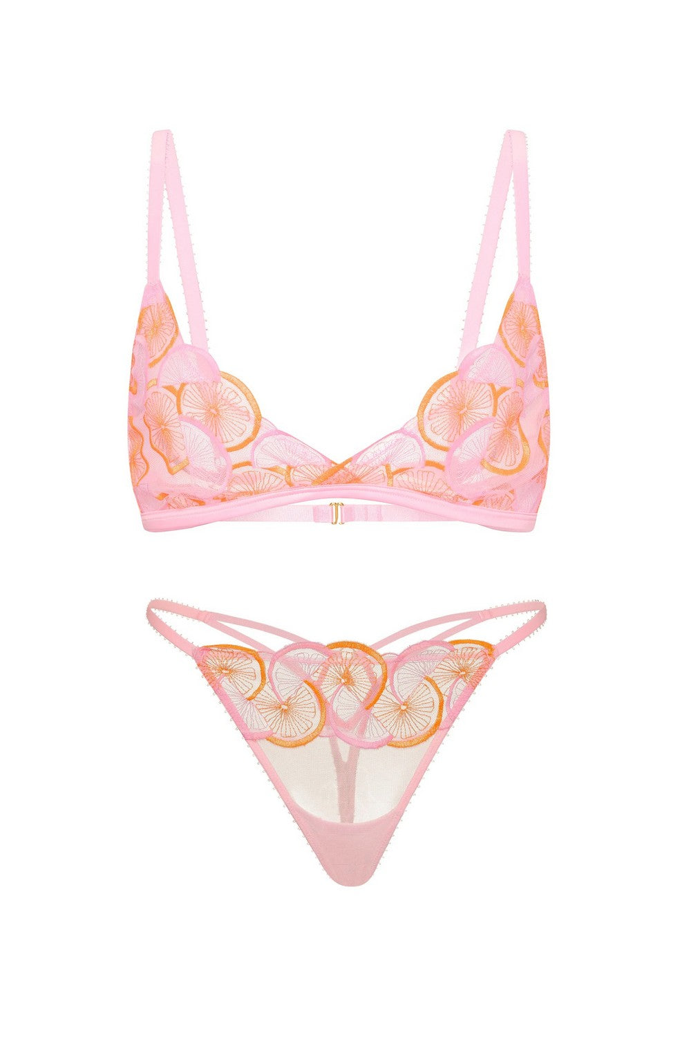 Комплект білизни з мікросітки 882121232 rose Victoria`s Secret
