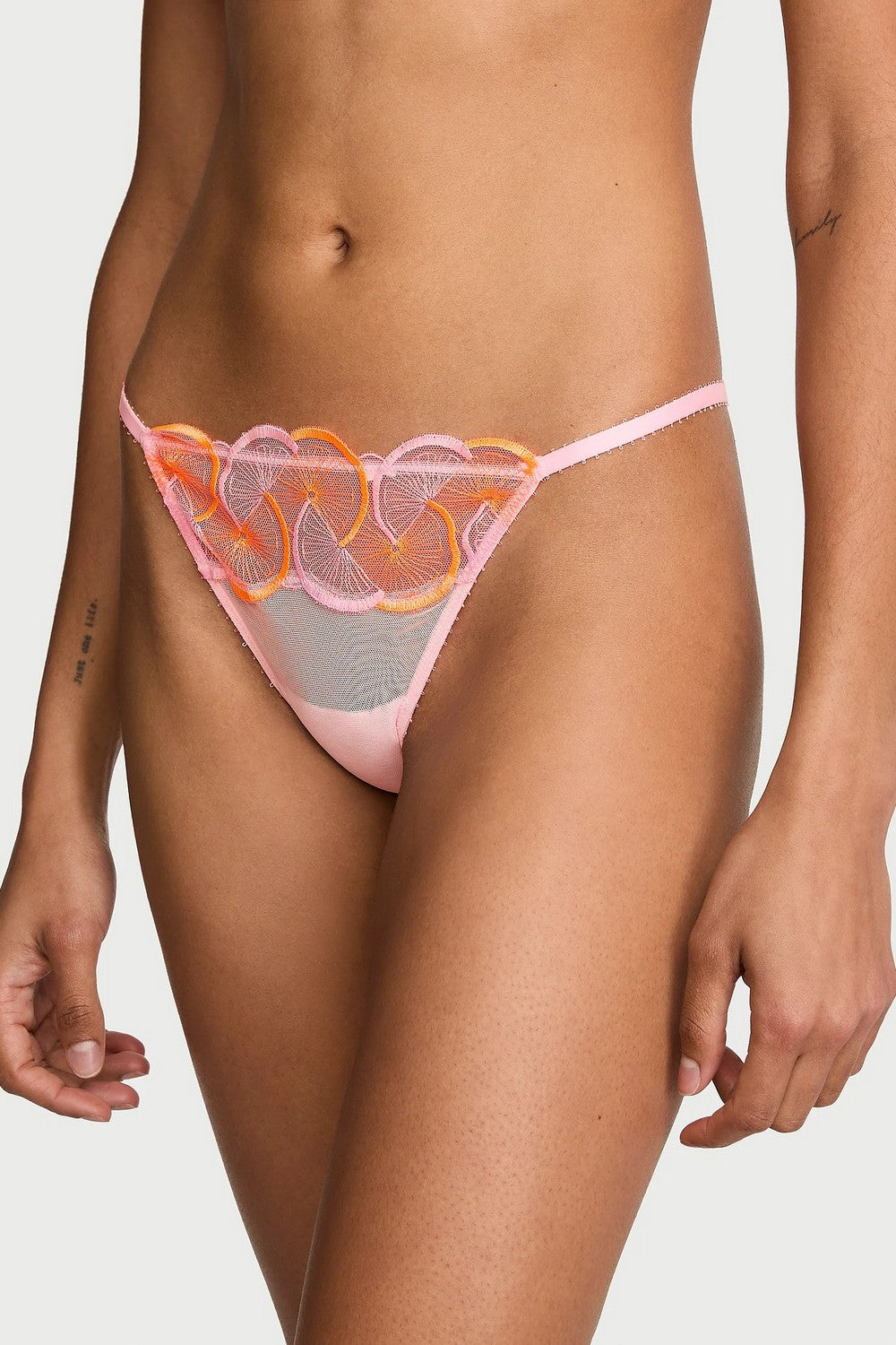 Комплект білизни з мікросітки 882121232 rose Victoria`s Secret