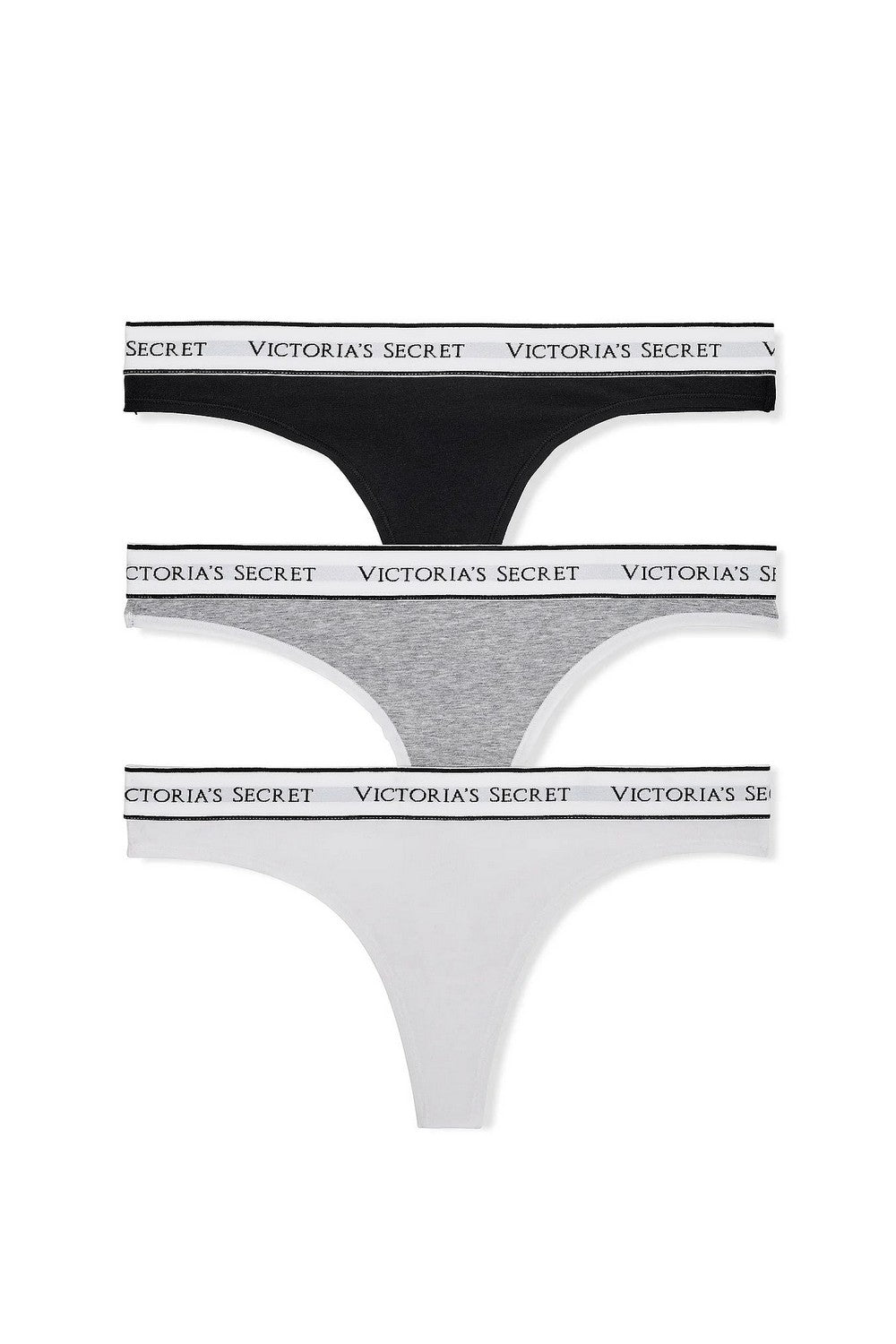 Бавовняні трусики стрінг 899815363 (3 шт.) multi Victoria`s Secret