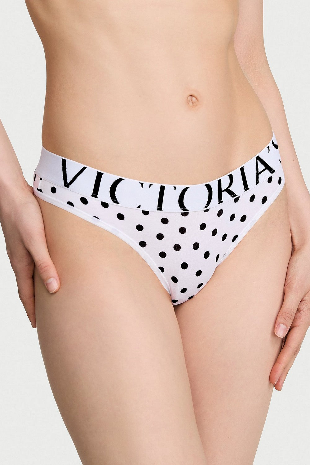 Бавовняні трусики стрінг 914788046 (5 шт.) multi Victoria`s Secret