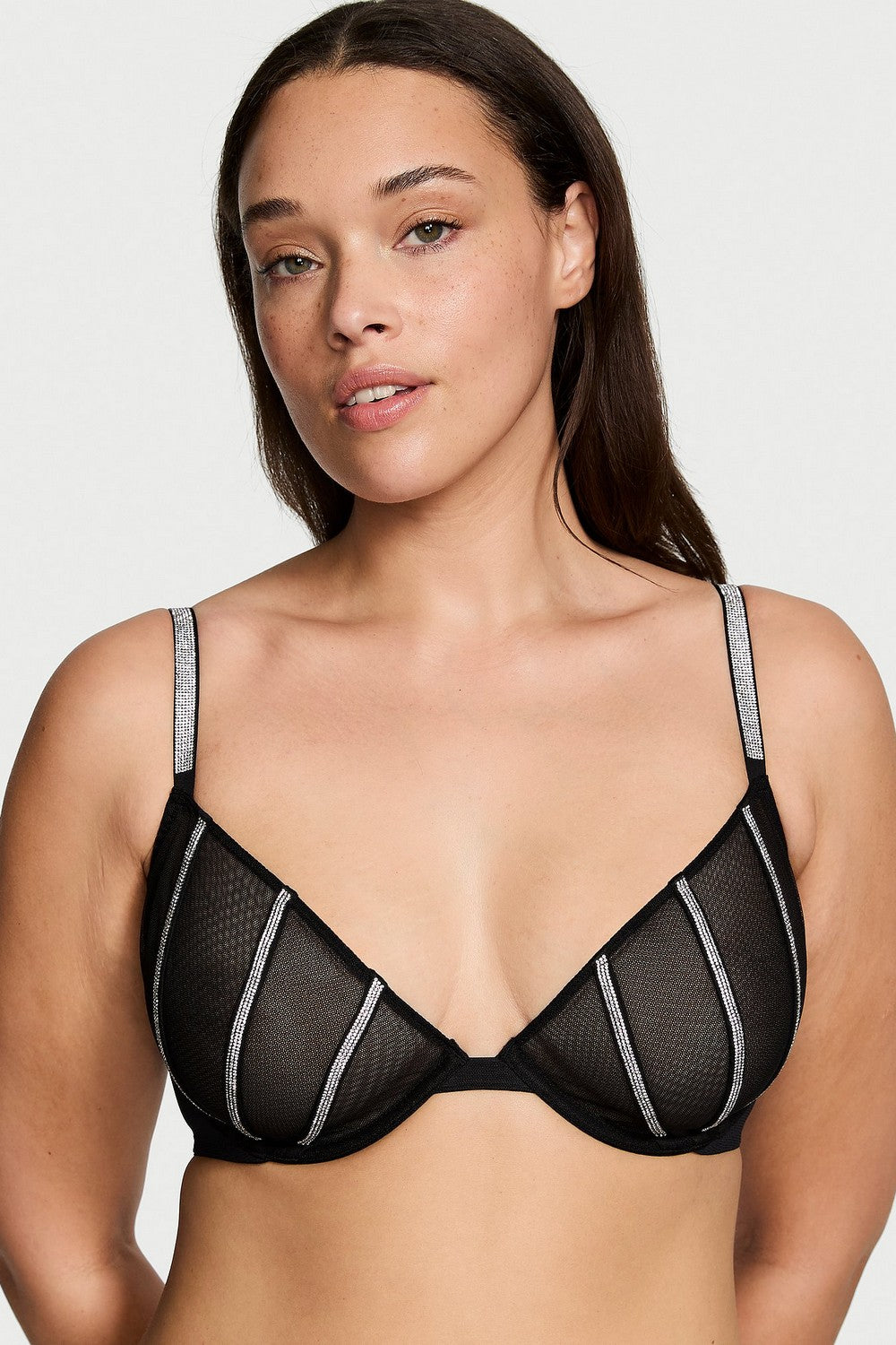 М'який бюстгальтер зі стразами 940433047 Black Victoria`s Secret