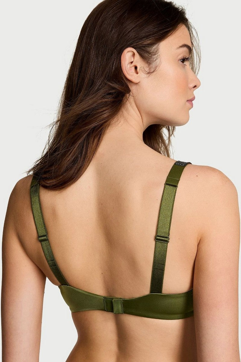 Бюстгальтер пуш-ап со стразами 946038381 green