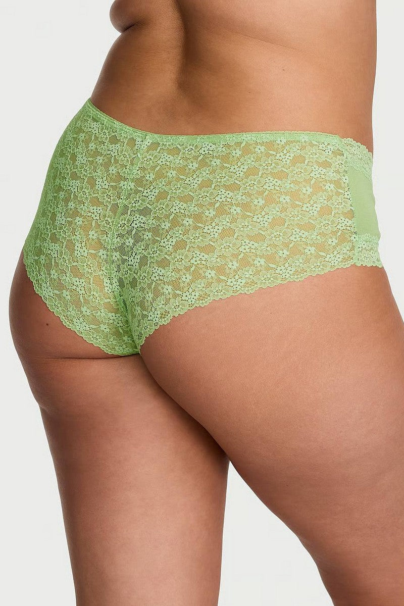 Трусики сліп з мереживом 949039353 green Victoria`s Secret спина