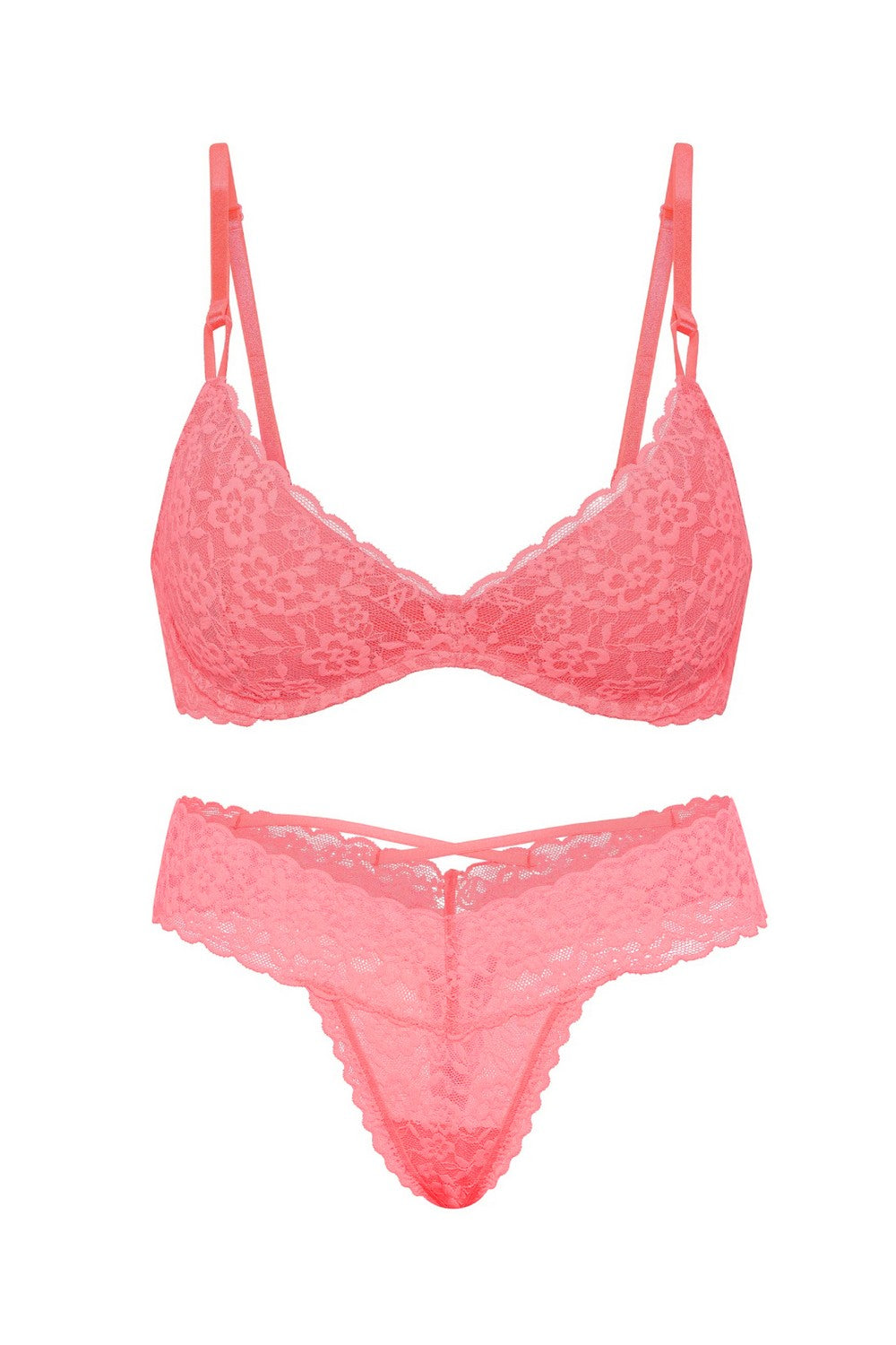 Мереживний комплект білизни 950507482 pink Victoria`s Secret