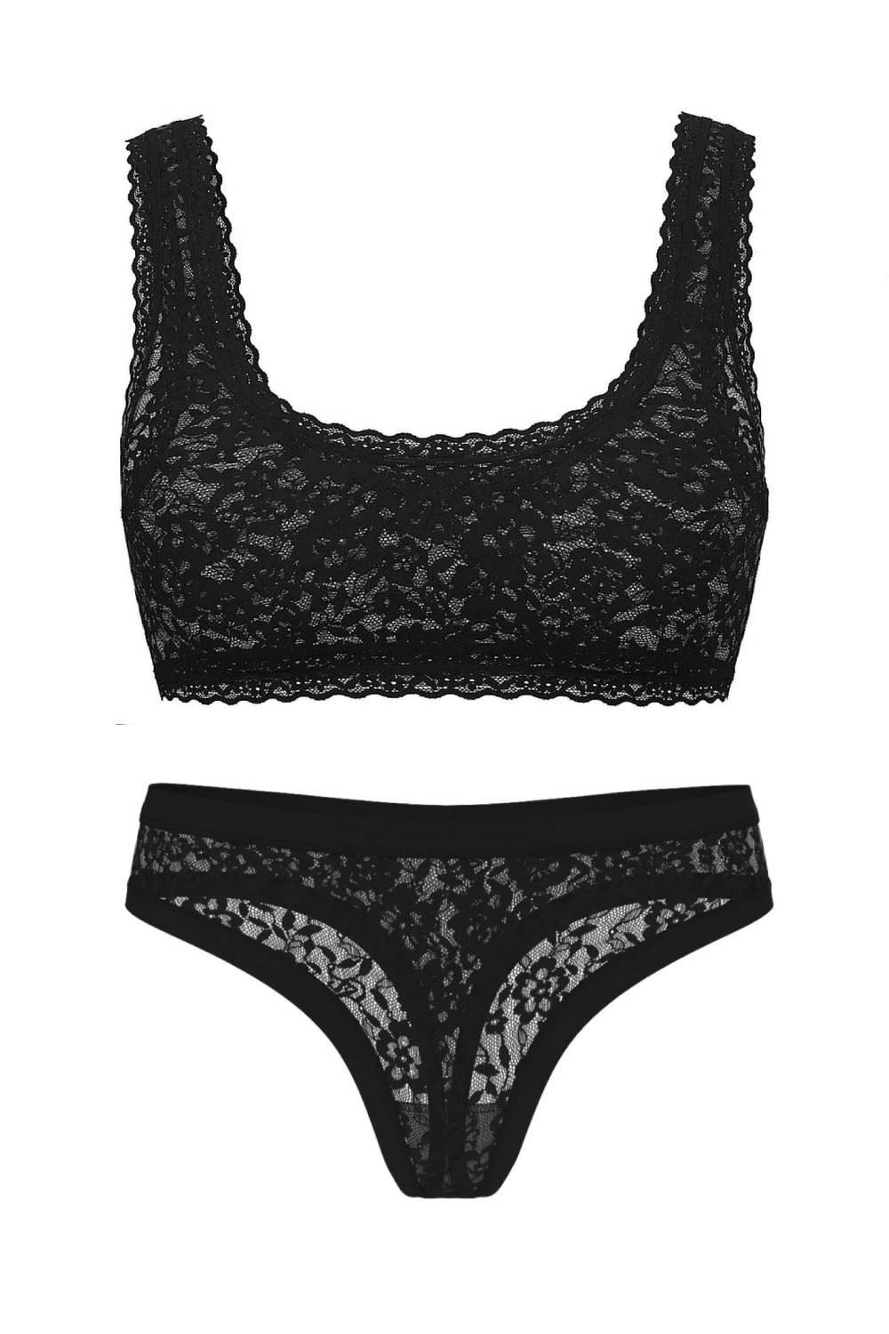 Комплект білизни з мережива 9703935 black