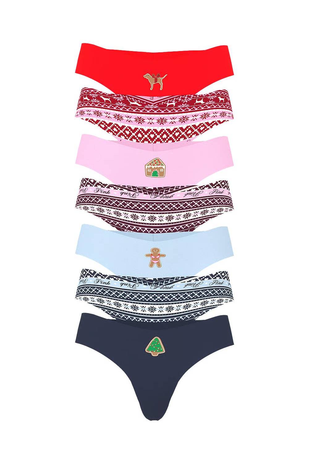 Безшовні трусики стрінг 976148350 (7 шт.) multi Victoria`s Secret