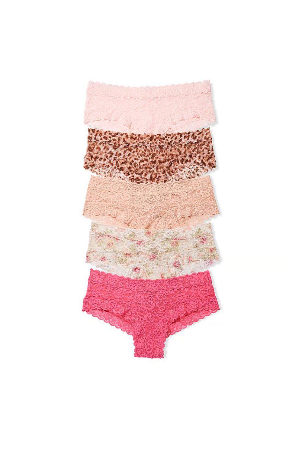 Мереживні шортики 983259198 (5 шт.) multi Victoria`s Secret