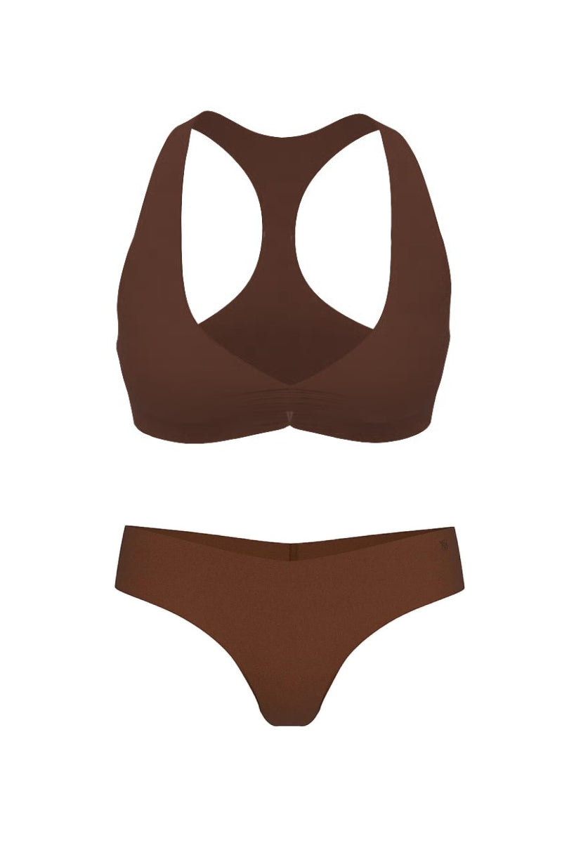 Безшовний комплект білизни 988335590 brown