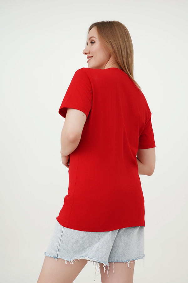 Унисекс футболка из хлопка Standart Regular Fit red