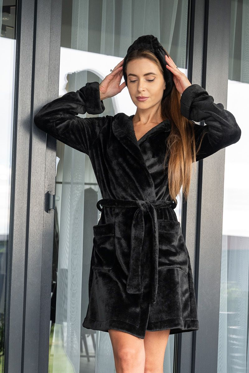 Флисовая повязка на голову black