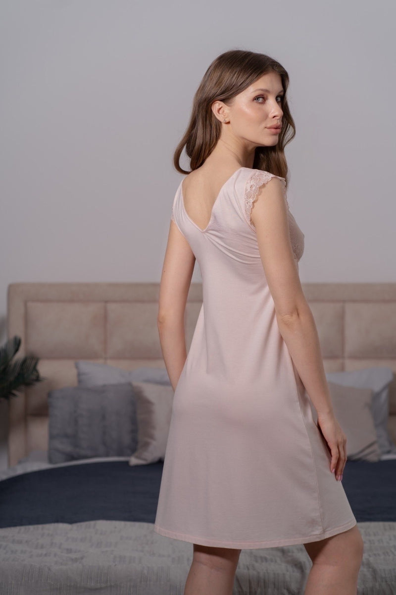 Сорочка с кружевом Pink Pearl PP-4101 peach blush