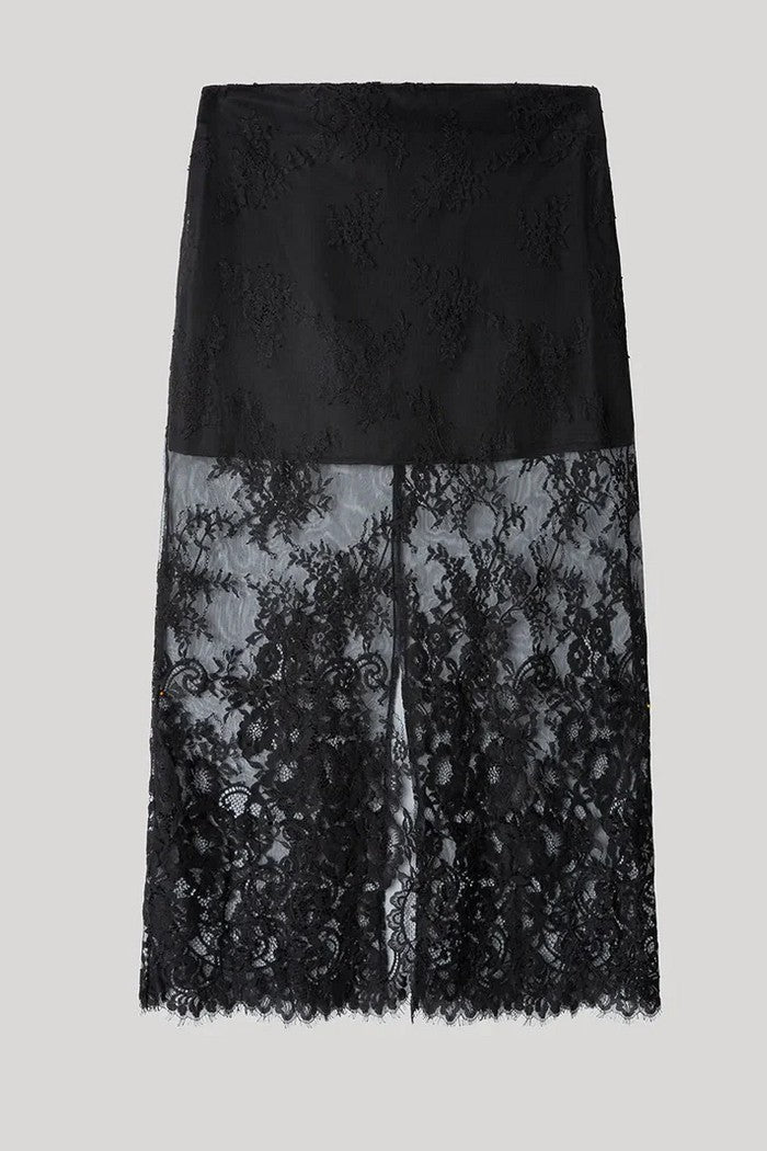 Кружевная юбка 2/80002 black
