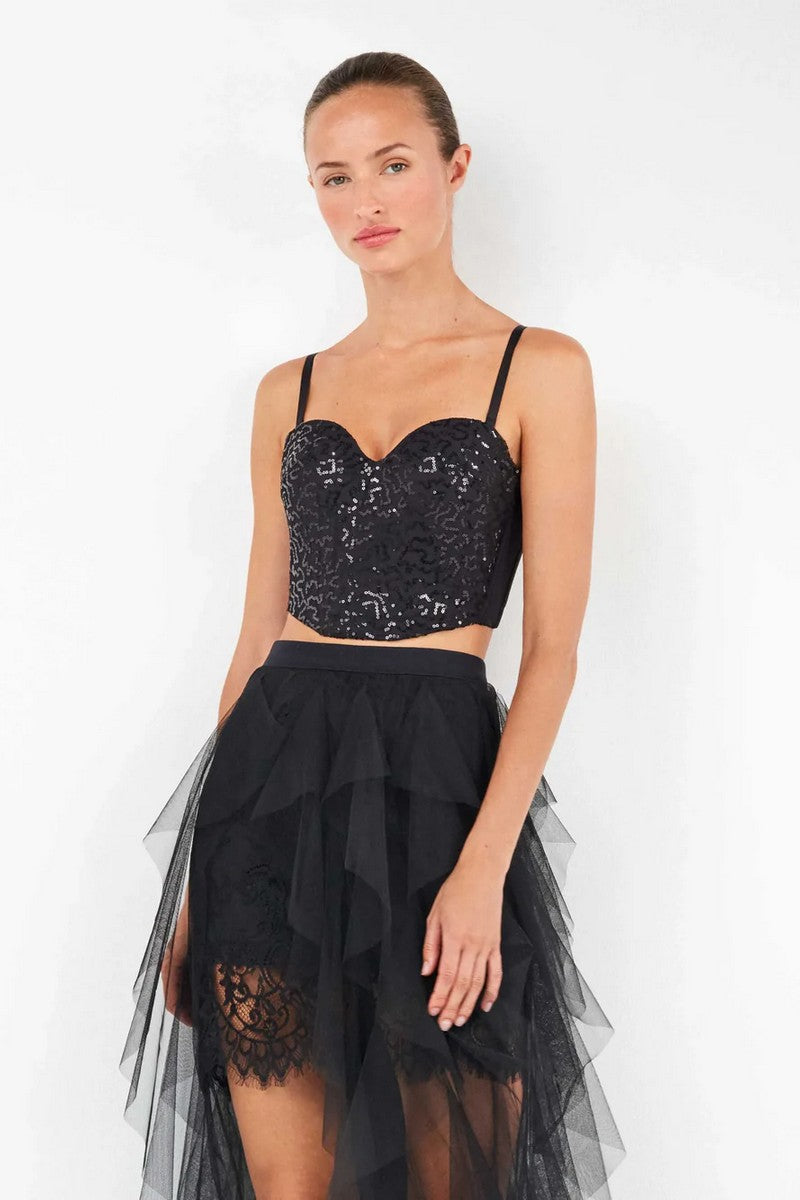 Многослойная юбка 2/80004 black