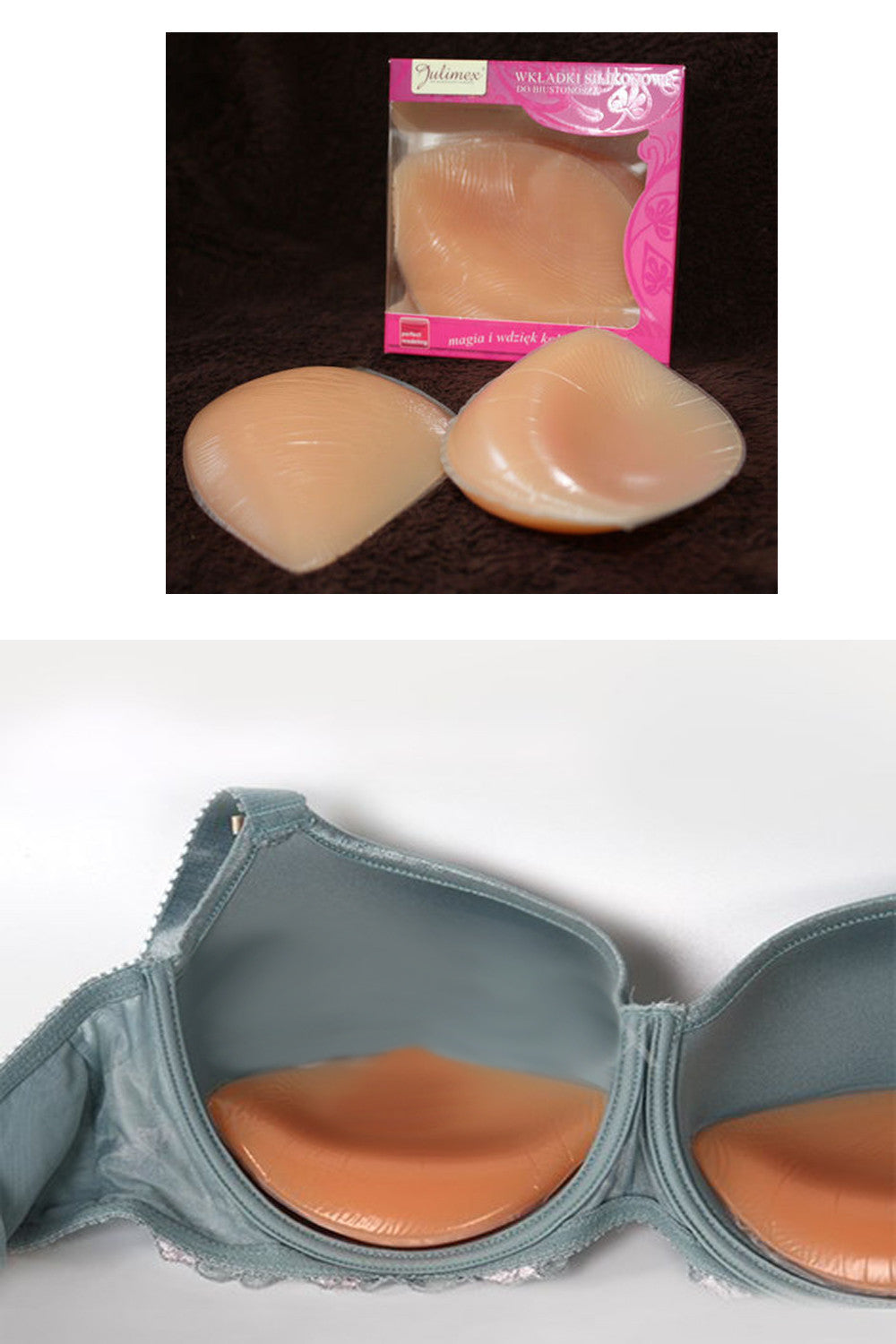 Силиконовые вкладыши maxi push-up WS-14