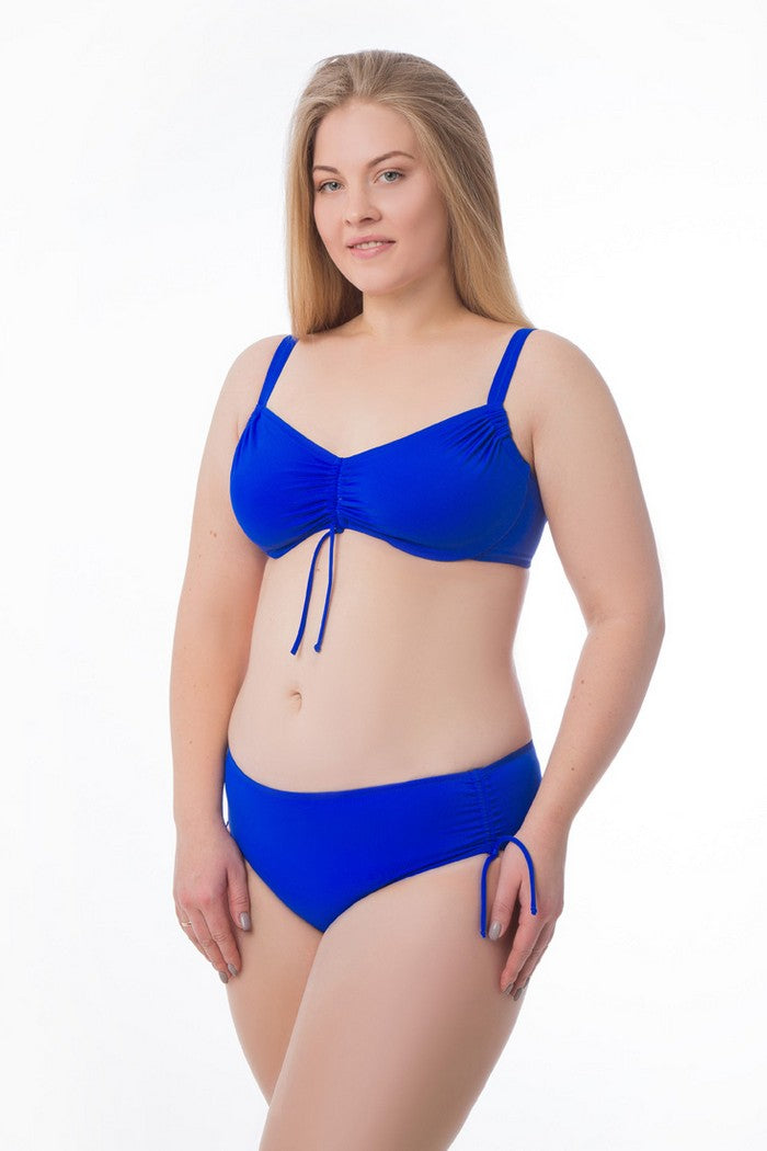 Раздельный купальник бикини с мягкими чашками 01.6004 blue