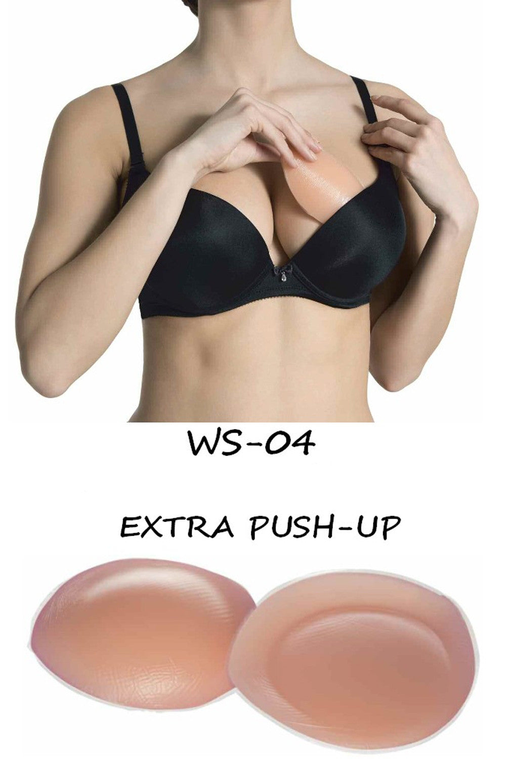 Силиконовые вкладыши Extra push-up WS-04