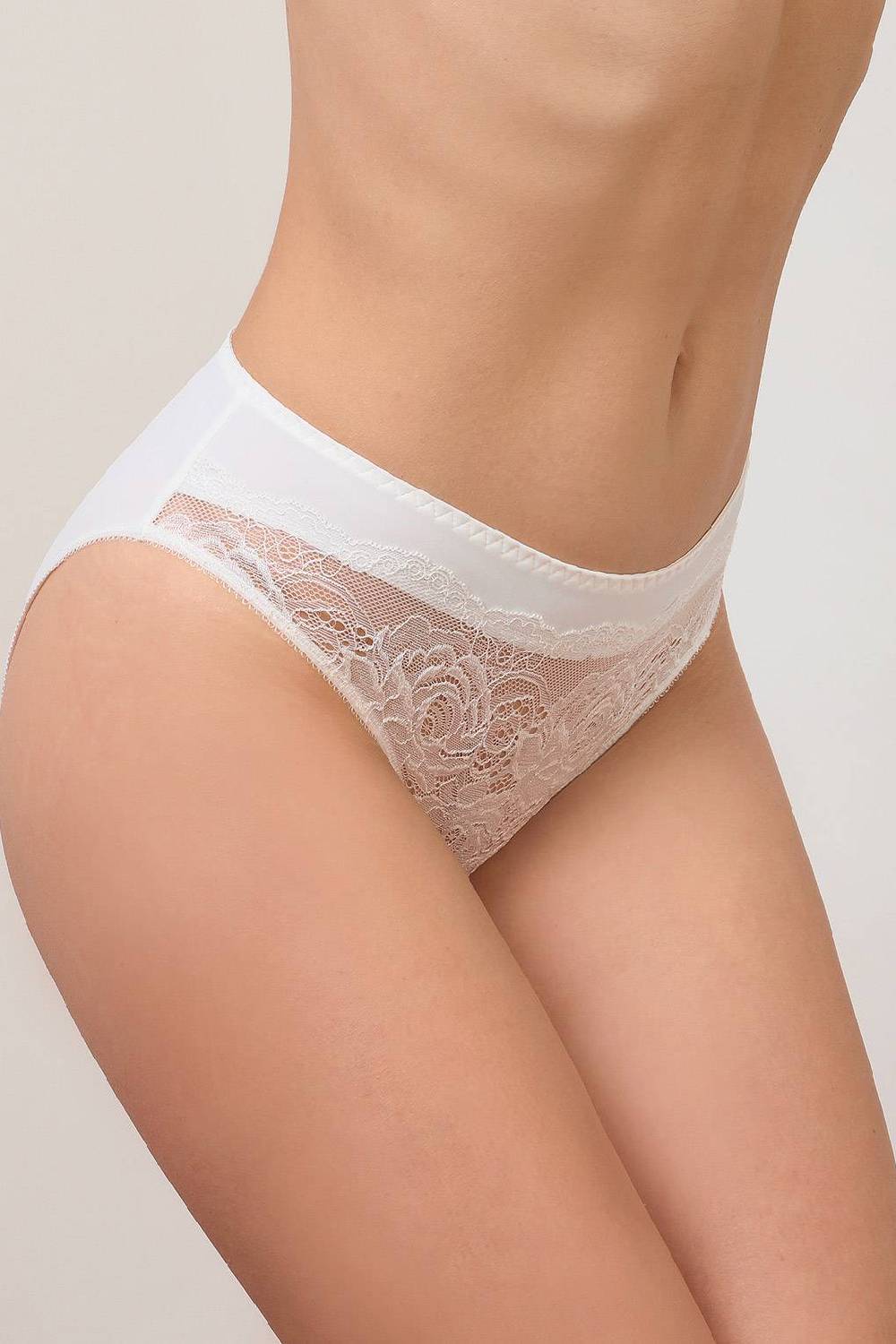 Трусики слип с кружевом 201-437