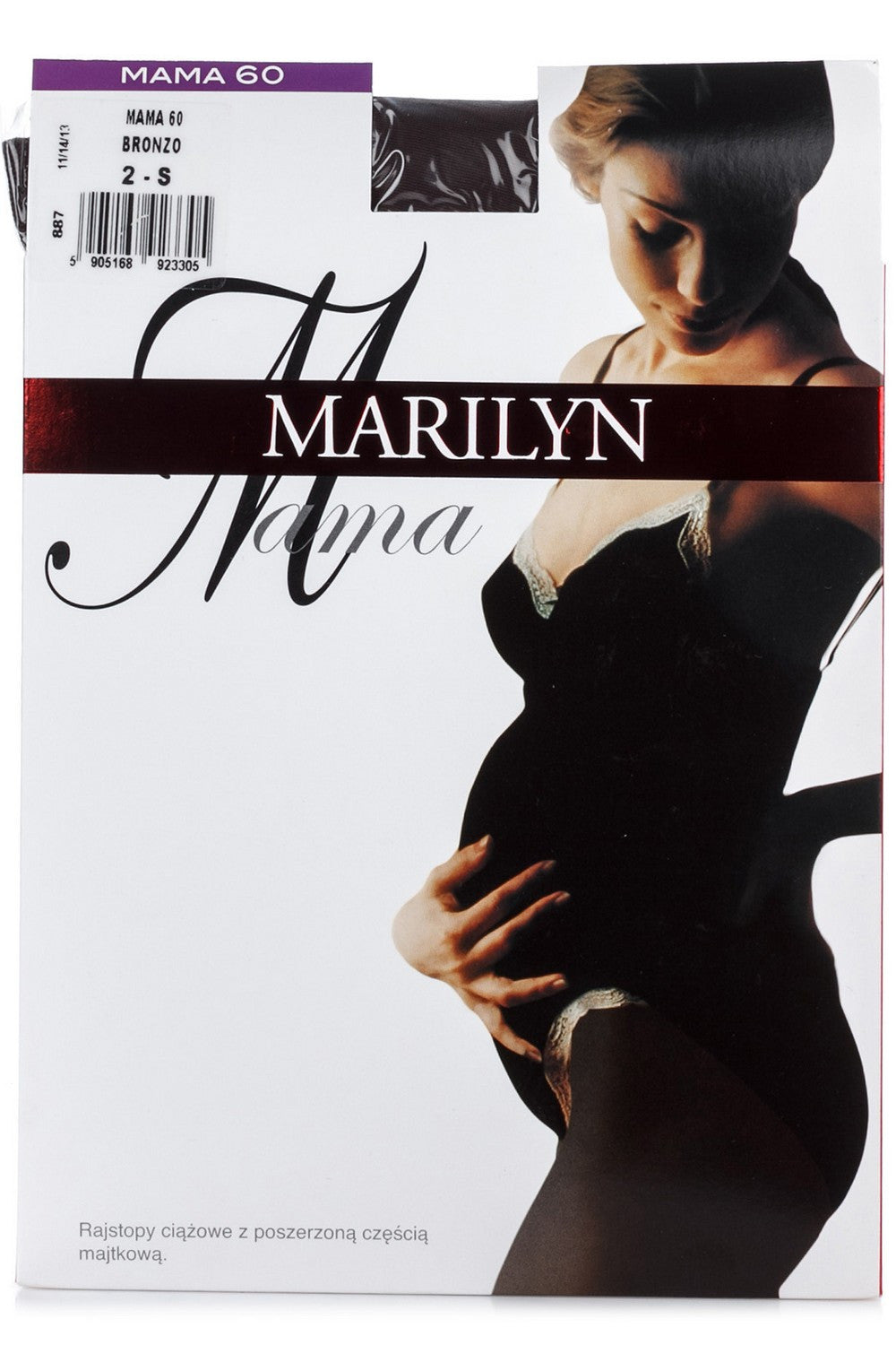 Полуматовые колготки для беременных Mama 60d