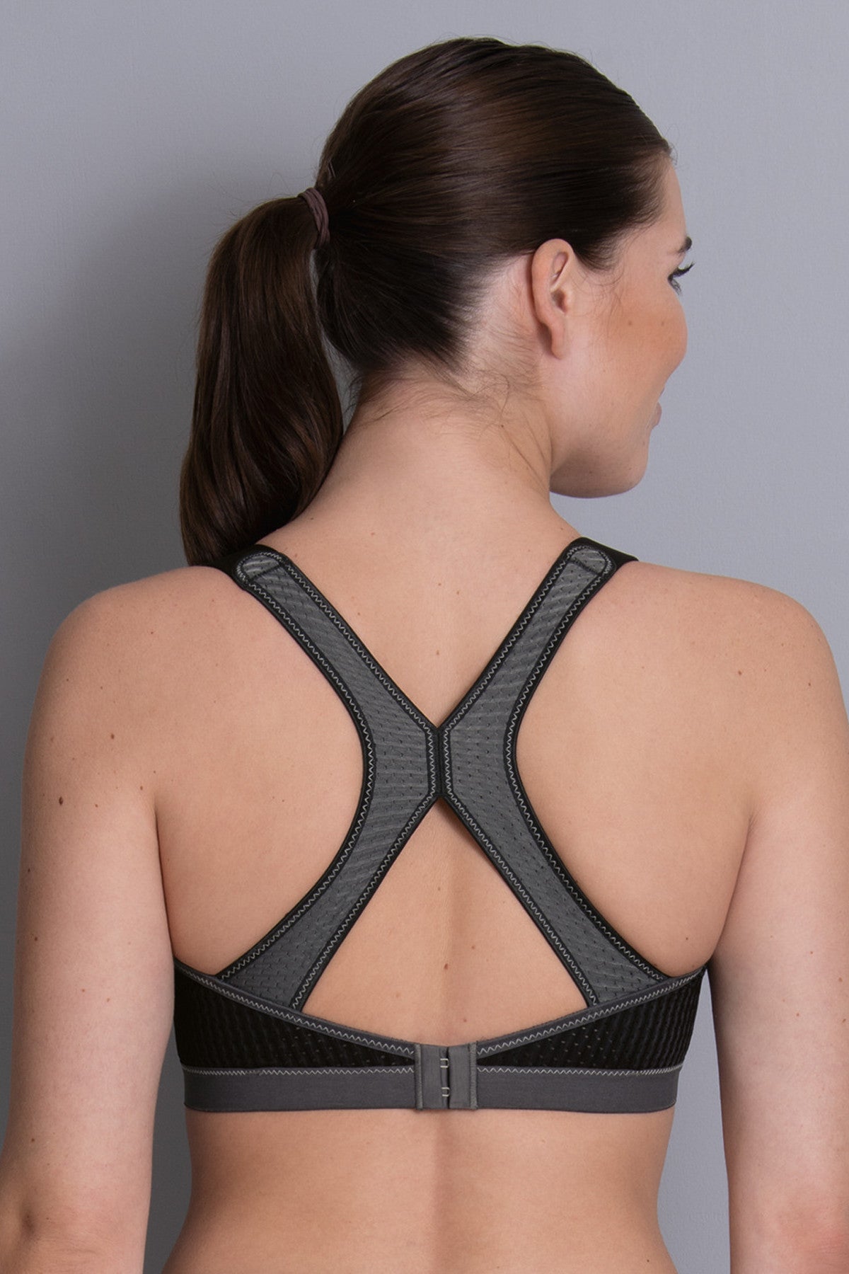 Спортивный бюстгальтер (ур.3) 5537 DynamiX Star черный/антрацит
