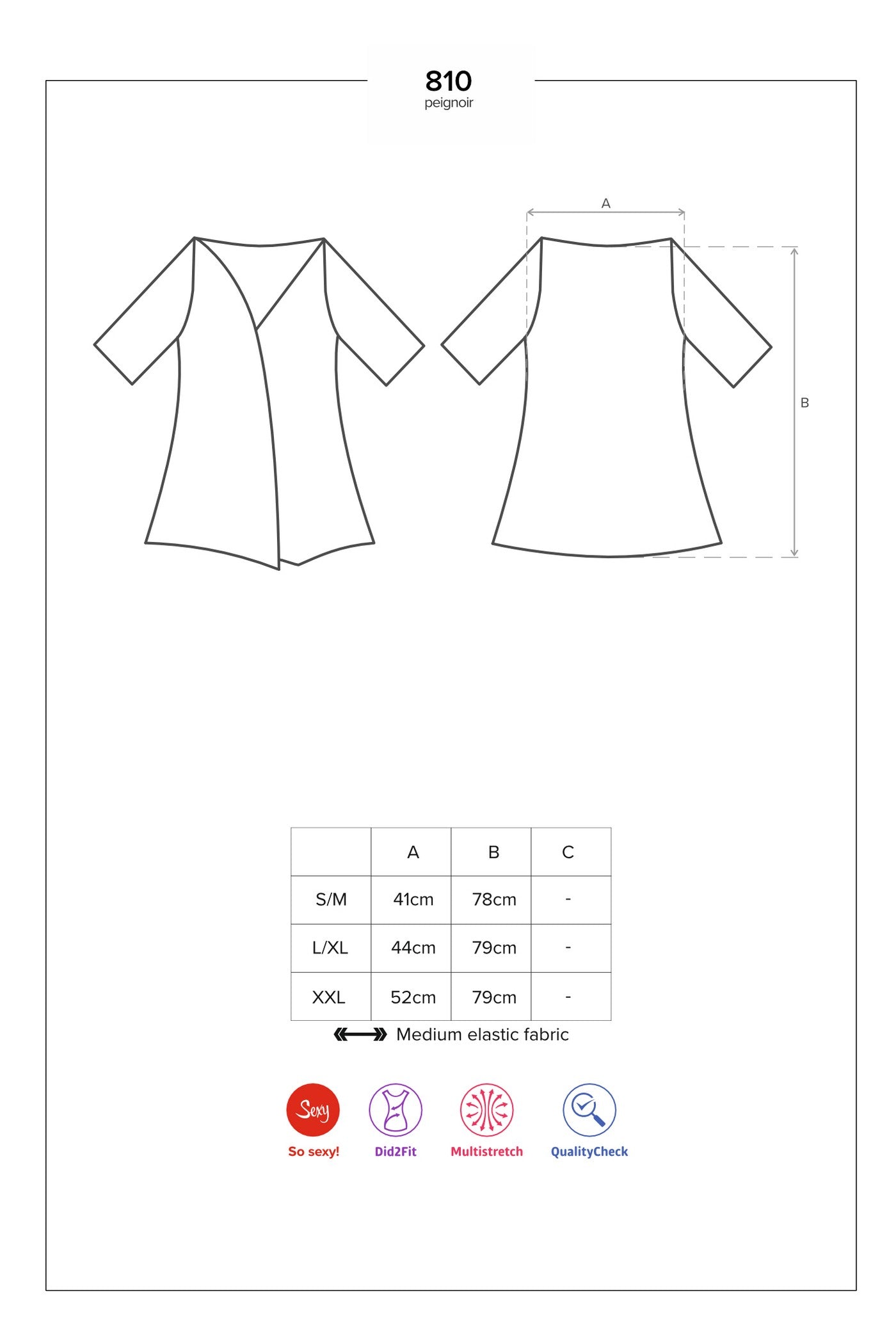 Пеньюар с кружевом 810-PEI-1