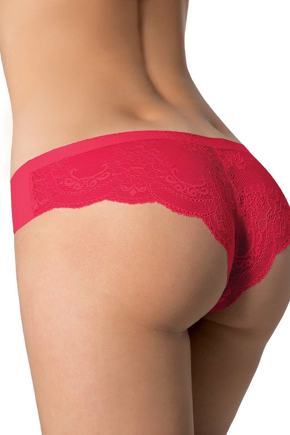 Бесшовные трусики бразилиана с кружевом Tanga