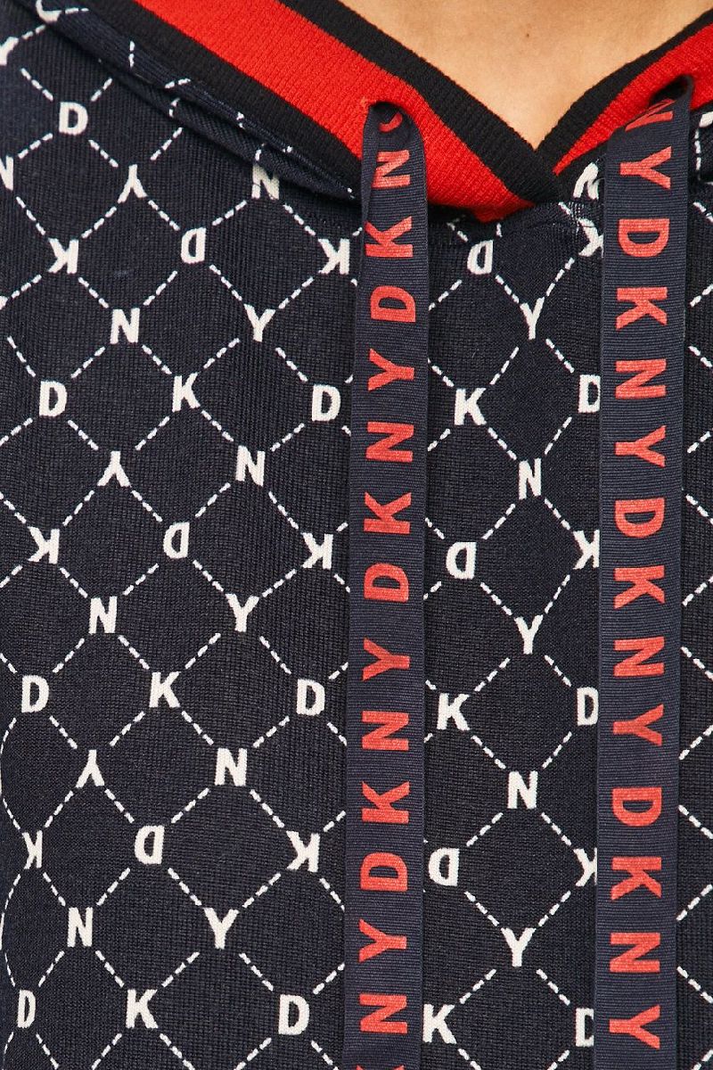 Платье с капюшоном YI2319417/401 navy