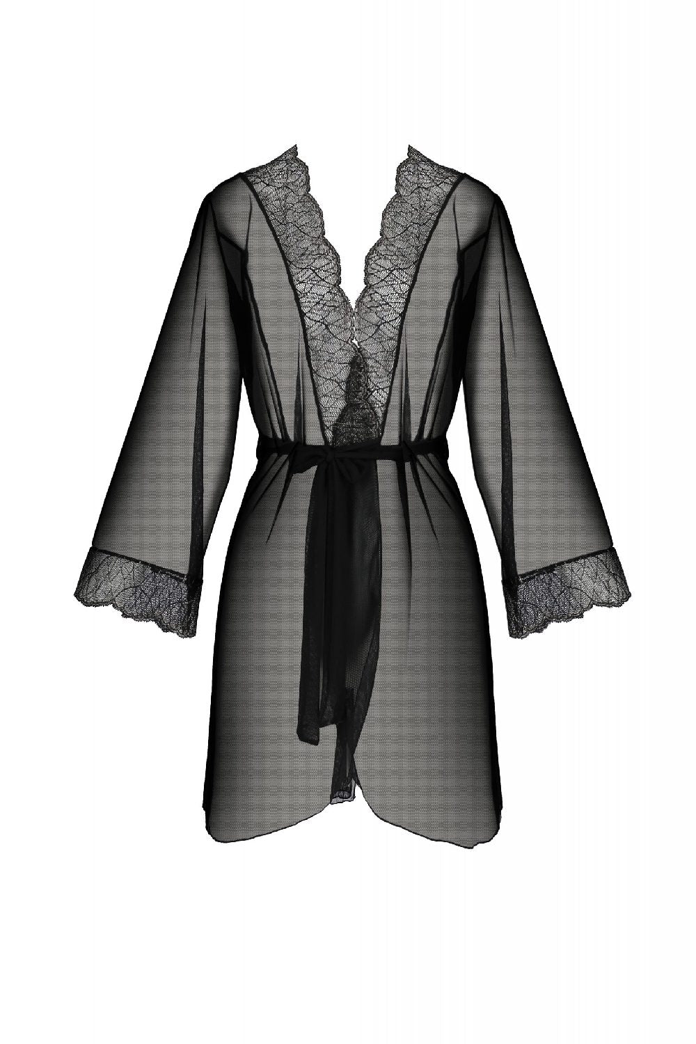 Прозрачный пеньюар с вышивкой Amberly