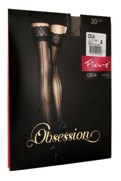 Чулки на силиконовой резинке CELIA 30d