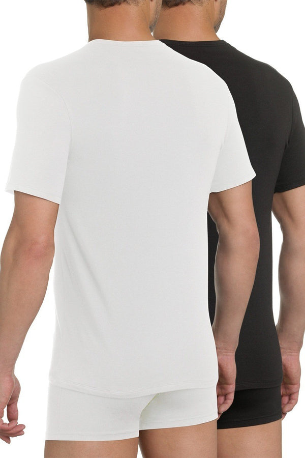 Набір чоловічих футболок з бавовни D040X (2 шт.) X-Temp white/black