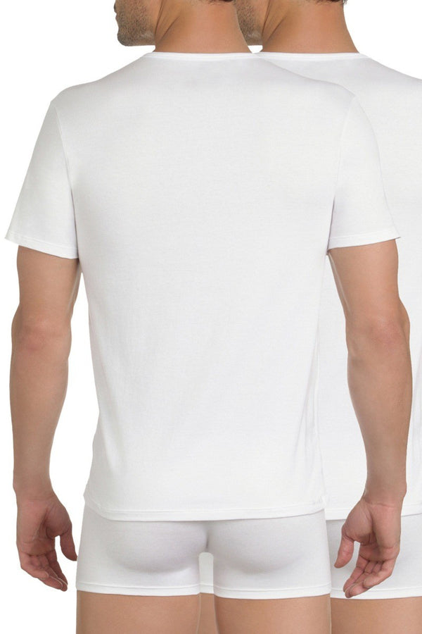 Набор мужских футболок из хлопка D040X (2 шт.) X-Temp white