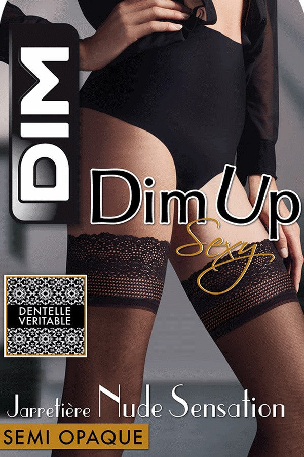 Чулки с широкой ажурной коронкой 1605 Nude Sensation 25d