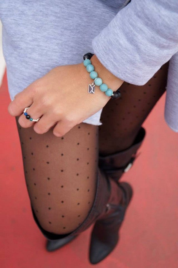 Колготки прозрачные в мелкий горох Dezire (30d)