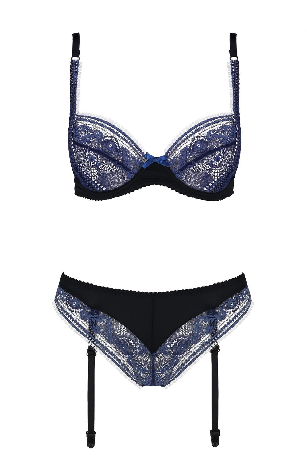 Эротический комплект с пажами для чулок Gisele