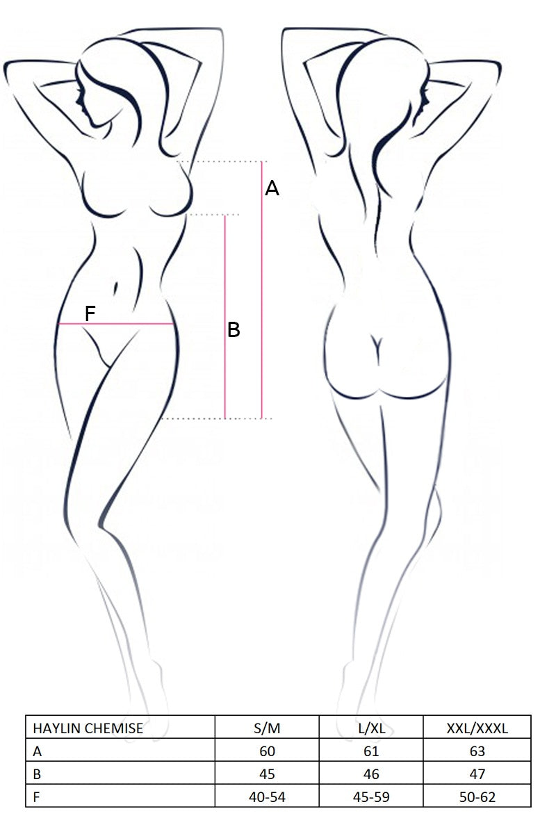 Кружевная сорочка со шнуровкой Haylin