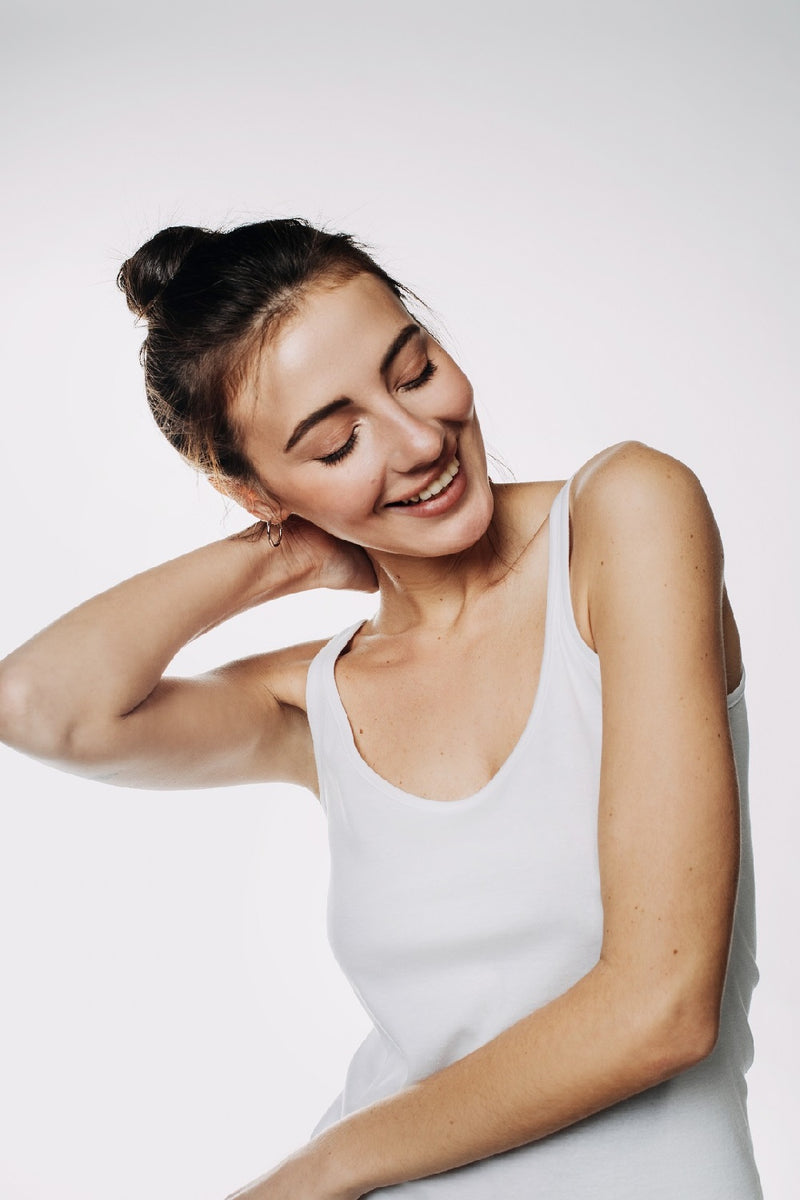 Хлопковая майка без боковых швов L006t Avero