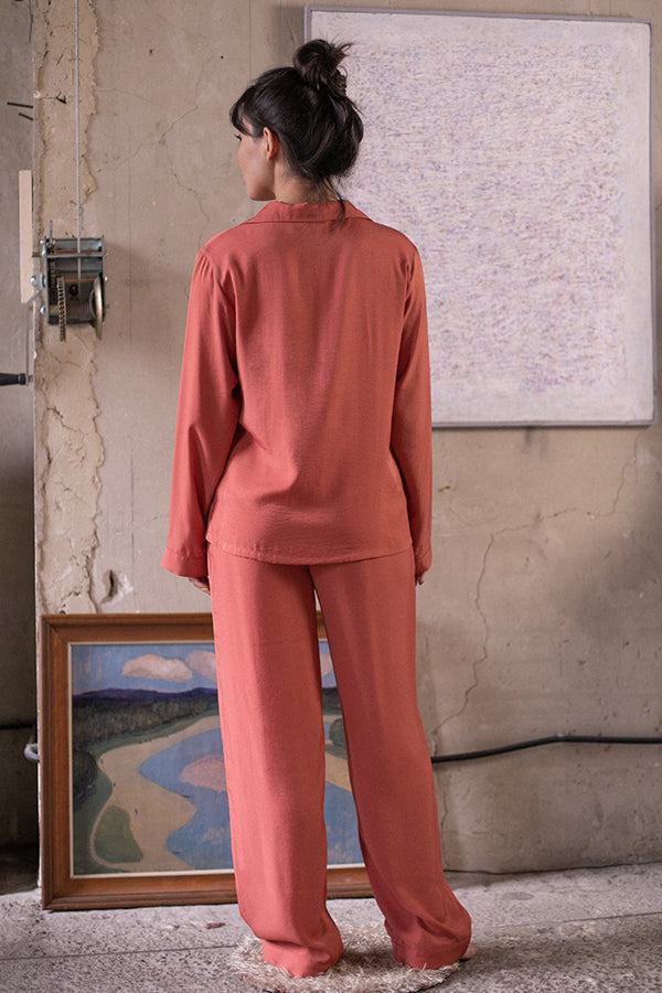 Шелковая пижама на пуговицах Marmalade SL0040-82-69