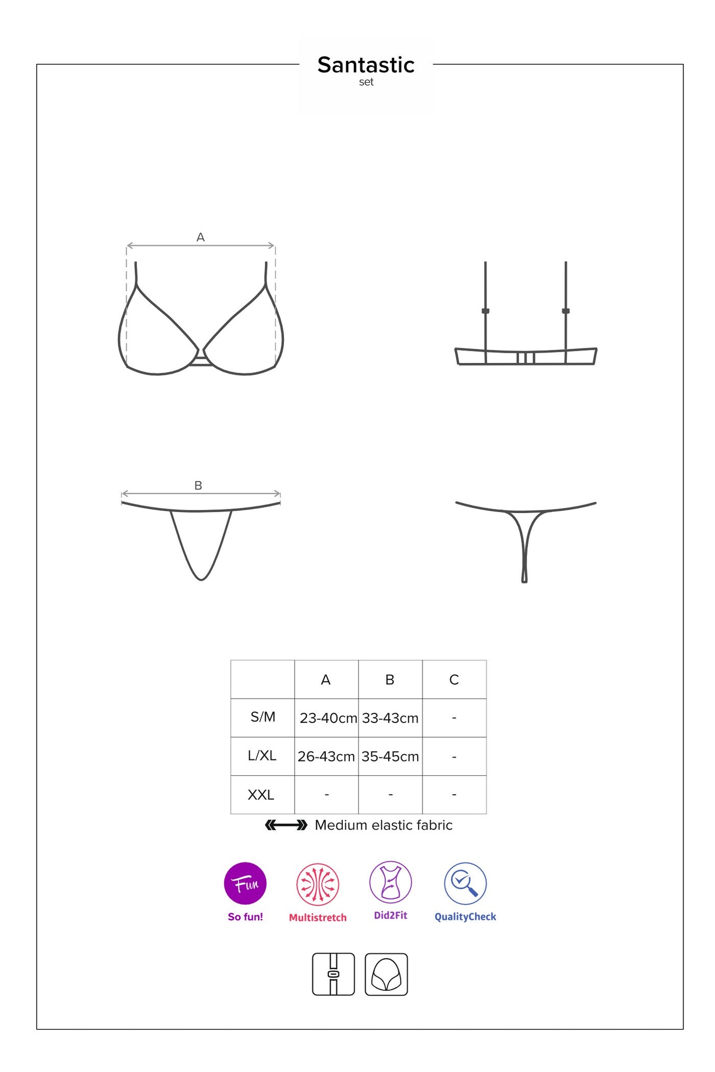 Эротический комплект с пухом Santastic