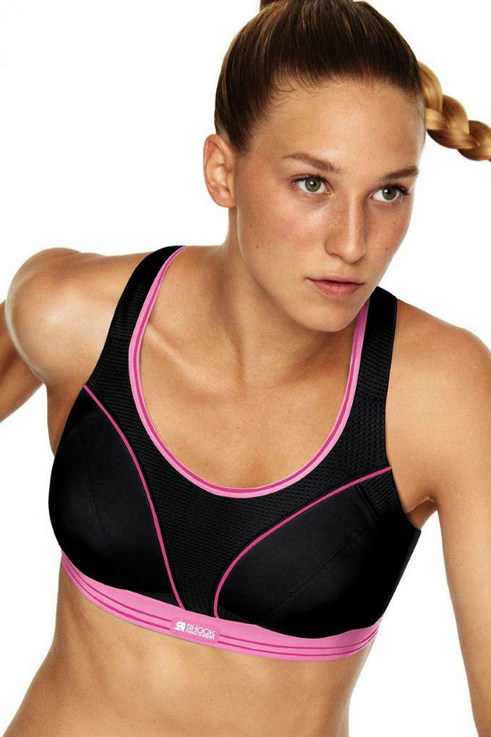 Бюстгальтер для бега B5044 black/pink (ур.3+) Running bra