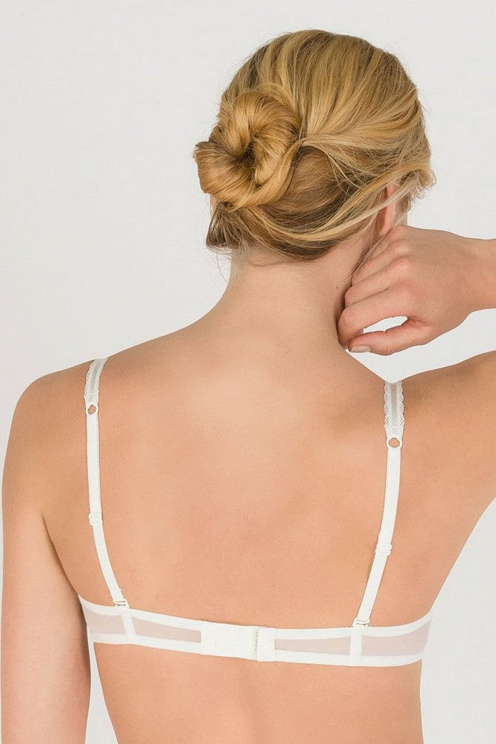 Кружевной бюстгальтер с двойным push-up W03XH Refined Glamour ivory