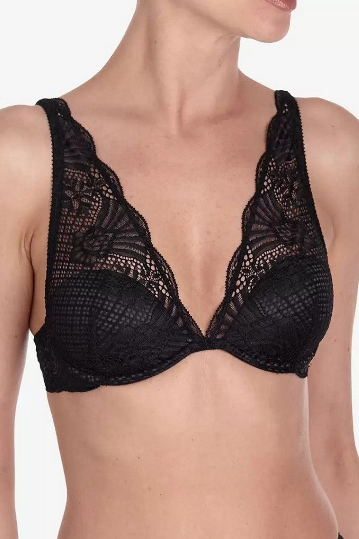 Бралет с поролоновыми чашками Делисью БМ37 black