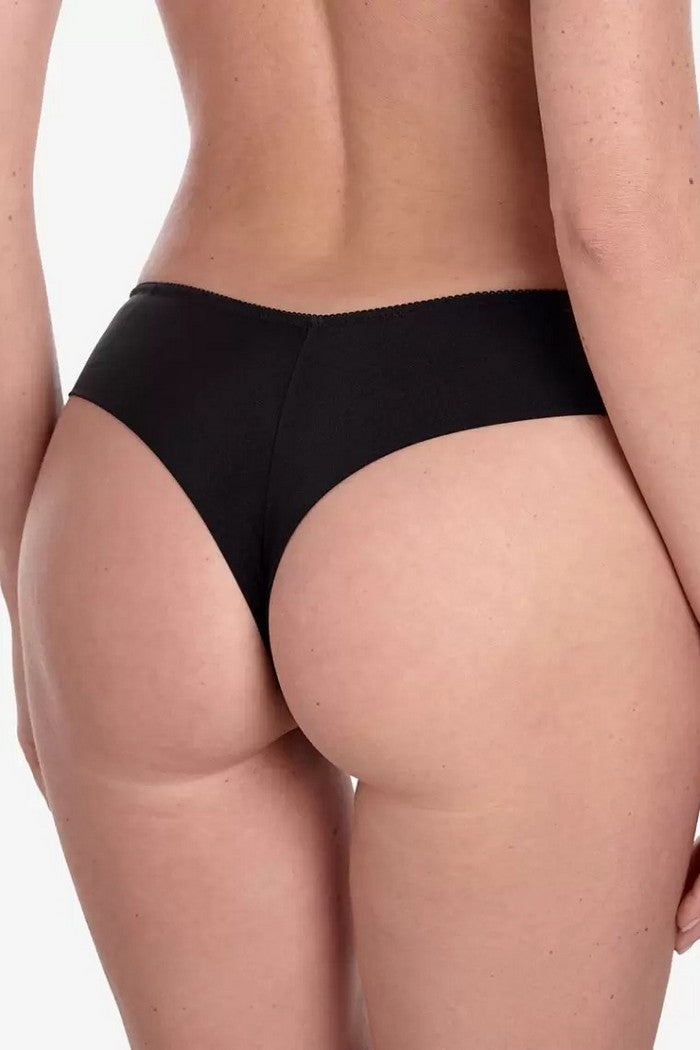 Трусики бразилиана с кружевом Делисью С170 black