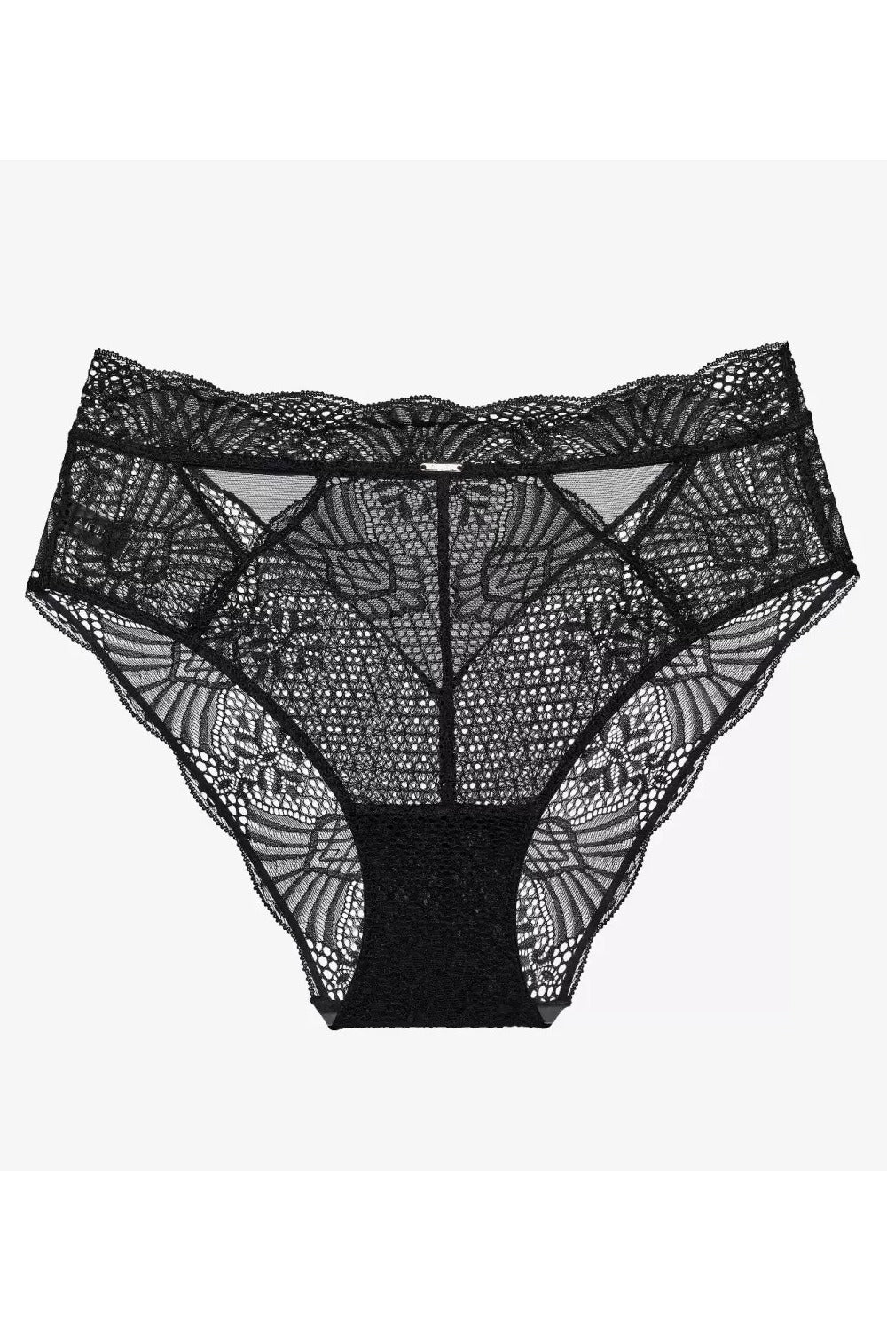 Кружевные трусики слип Делисью Т81 black