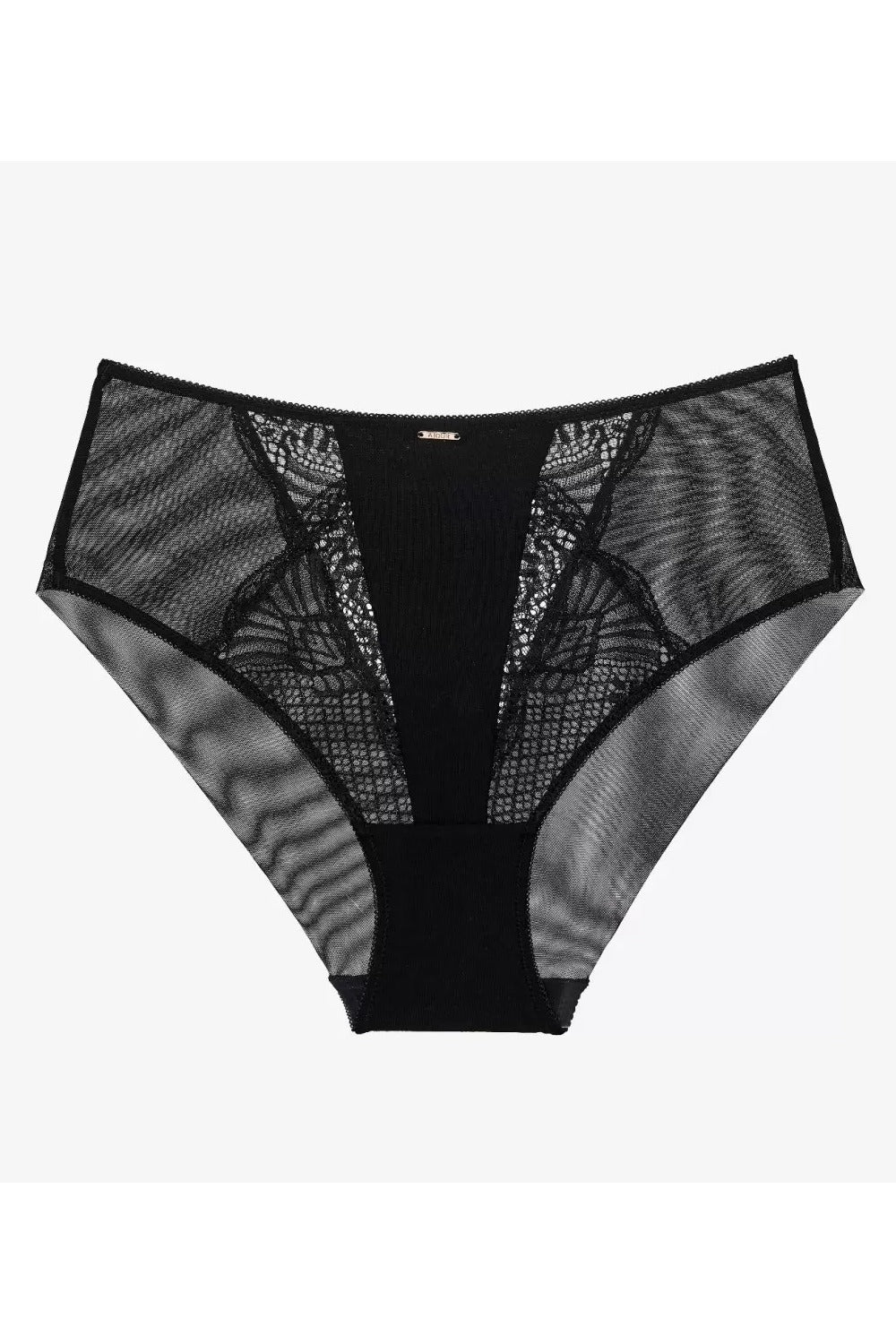 Трусики слип из микросетки Делисью Т89 black
