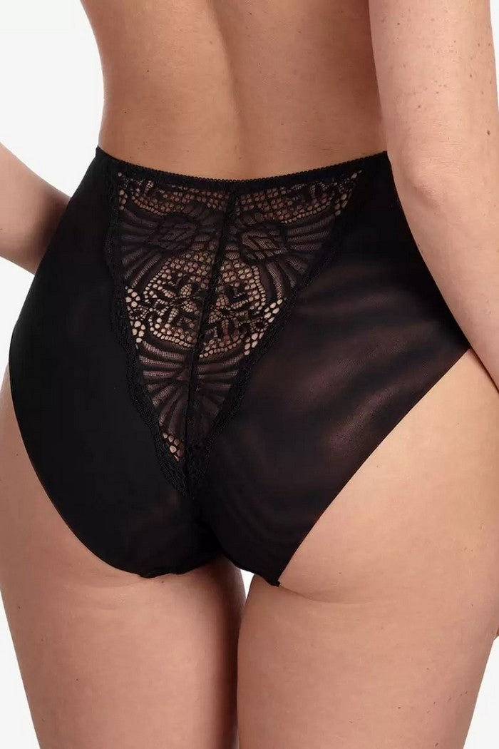 Трусики слип из микросетки Делисью Т89 black