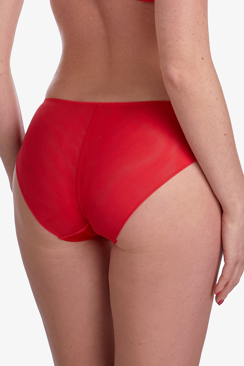 Трусики слип с вышивкой Джелато Т52 red