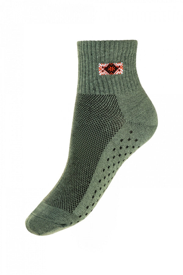 Чоловічі шкарпетки з орнаментом 04013 42 khaki
