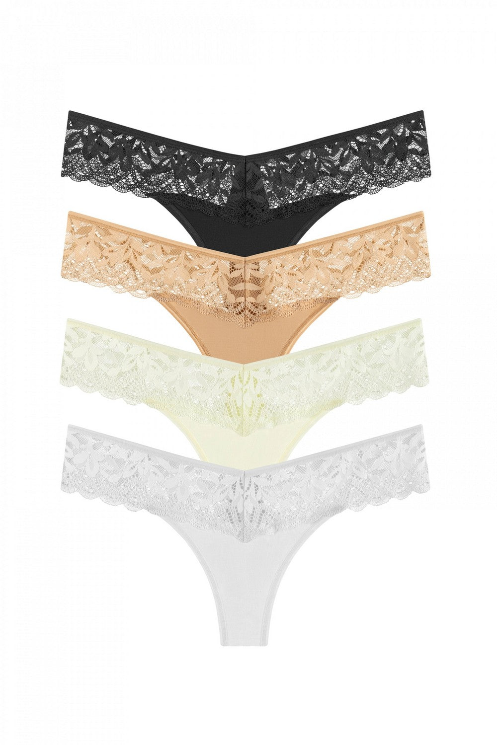 Хлопковые трусики стринг 2004-11 (4 шт.) 01/02/03/04