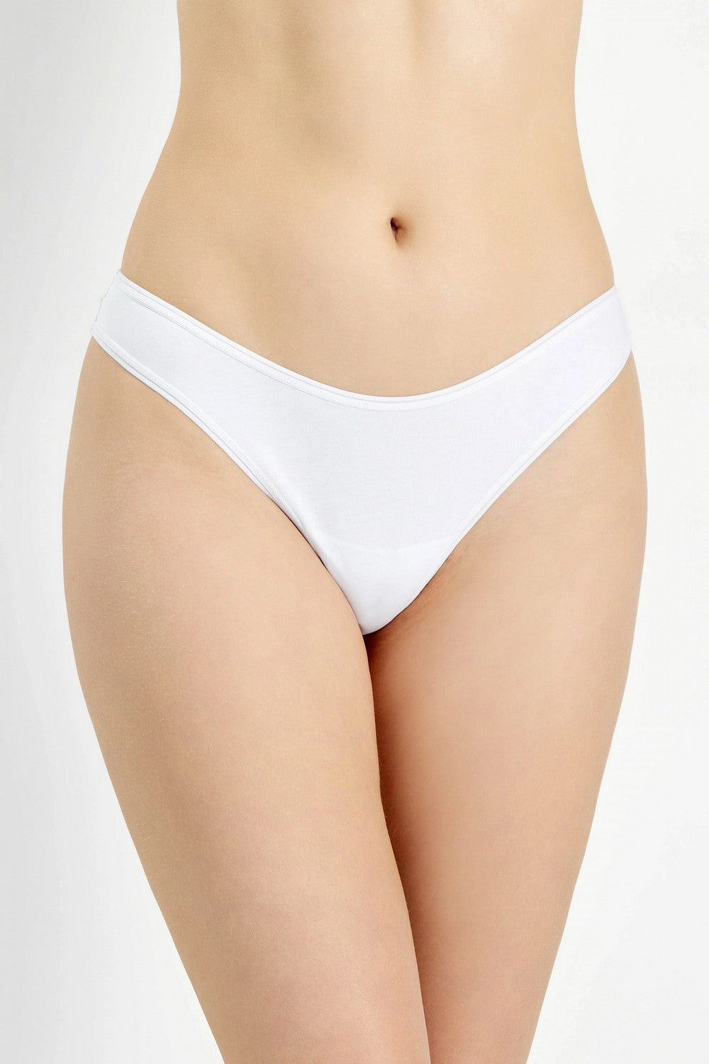 Хлопковые трусики стринг 2004-15 white