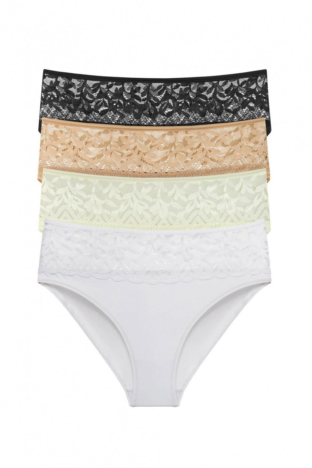 Трусики слип с кружевом 2004-31 (4 шт.) 01/02/03/04